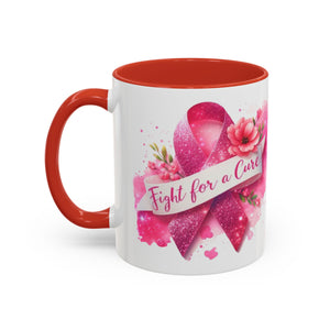 Inspirational Breast Cancer Awareness Coffee Mug - Fight for a Cure, Support Cancer Survivors, Gifts for Her, Pink Ribbon Design, [...]