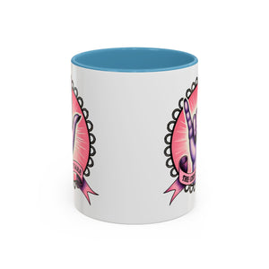 Rock 'n' Roll Accent Coffee Mug - Perfect for Music Lovers, Gift for Her, Unique Office Mug, Fun Coffee Cup, Empowering Gift Idea