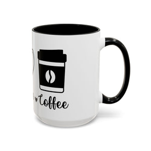 peace love coffee Accent Coffee Mug (11, 15oz)