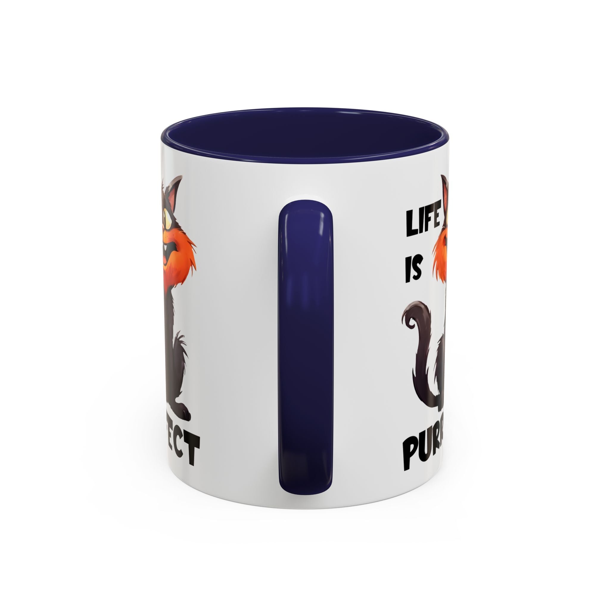 Purrfect Cat Accent Coffee Mug, Cat Lover Gift, Funny Drinkware, Cute Kitchen Accessory, Pet Owner Mug, Unique Gift Idea