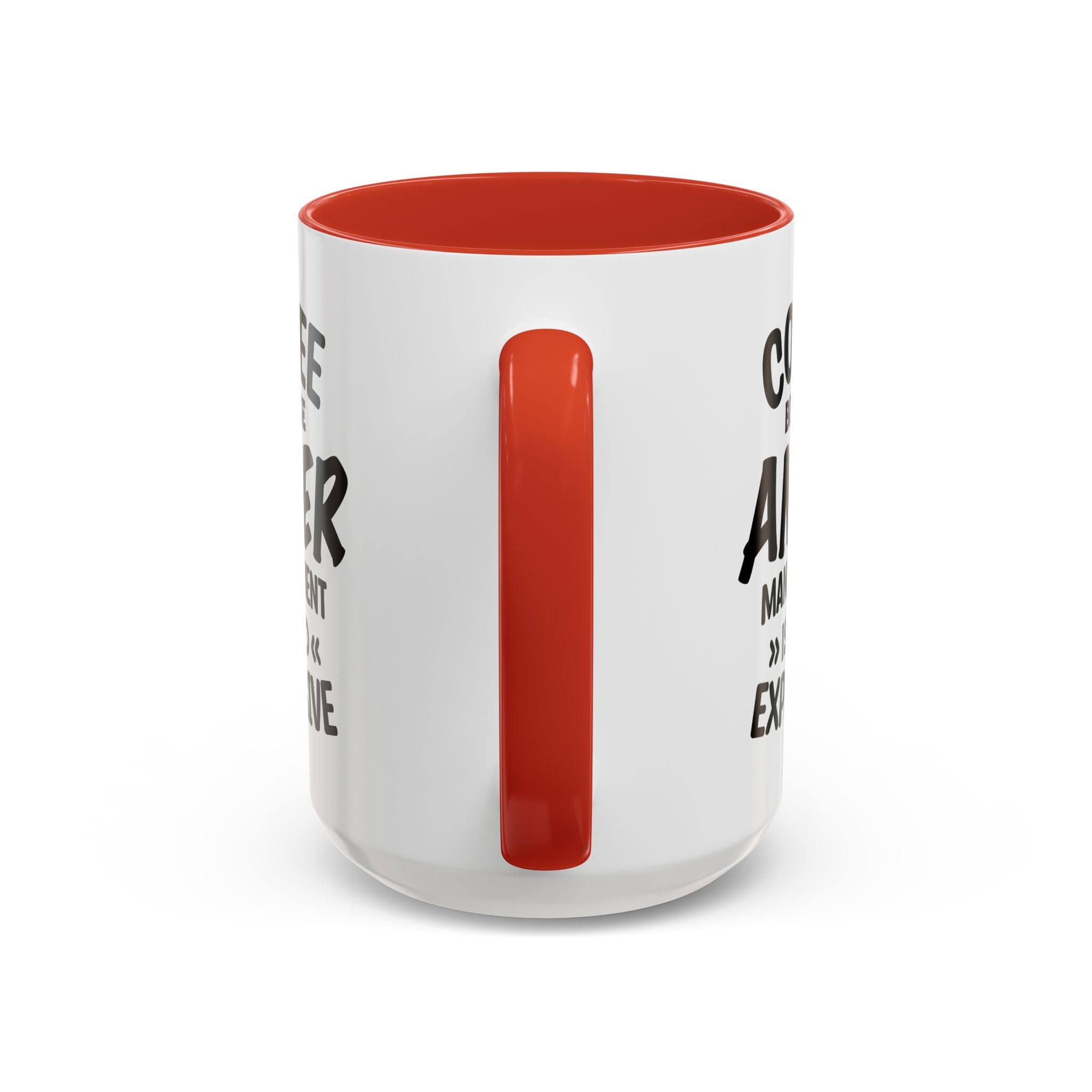 Funny Anger Management Coffee Mug, Gift for Coffee Lovers, Stress Relief, Black Accent, Humorous Cup for Friends, Office Humor, Funny Gifts