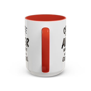 Funny Anger Management Coffee Mug, Gift for Coffee Lovers, Stress Relief, Black Accent, Humorous Cup for Friends, Office Humor, Funny Gifts