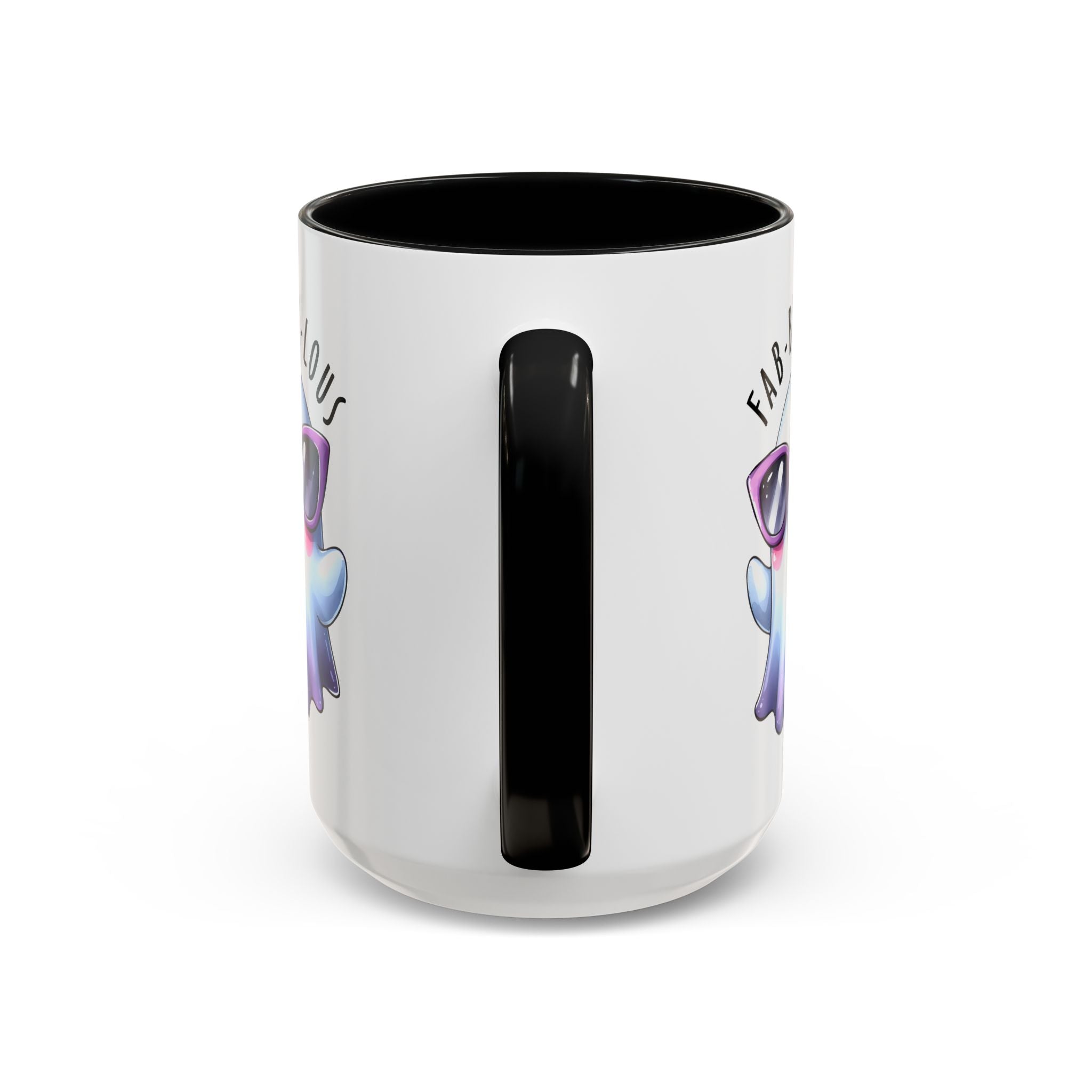 Fab-Boo-Lous Ghost Coffee Mug | Cute Halloween Mug, Fun Gift for Ghost Lovers, Spooky Seasonal Decor, Adorable Tea Cup