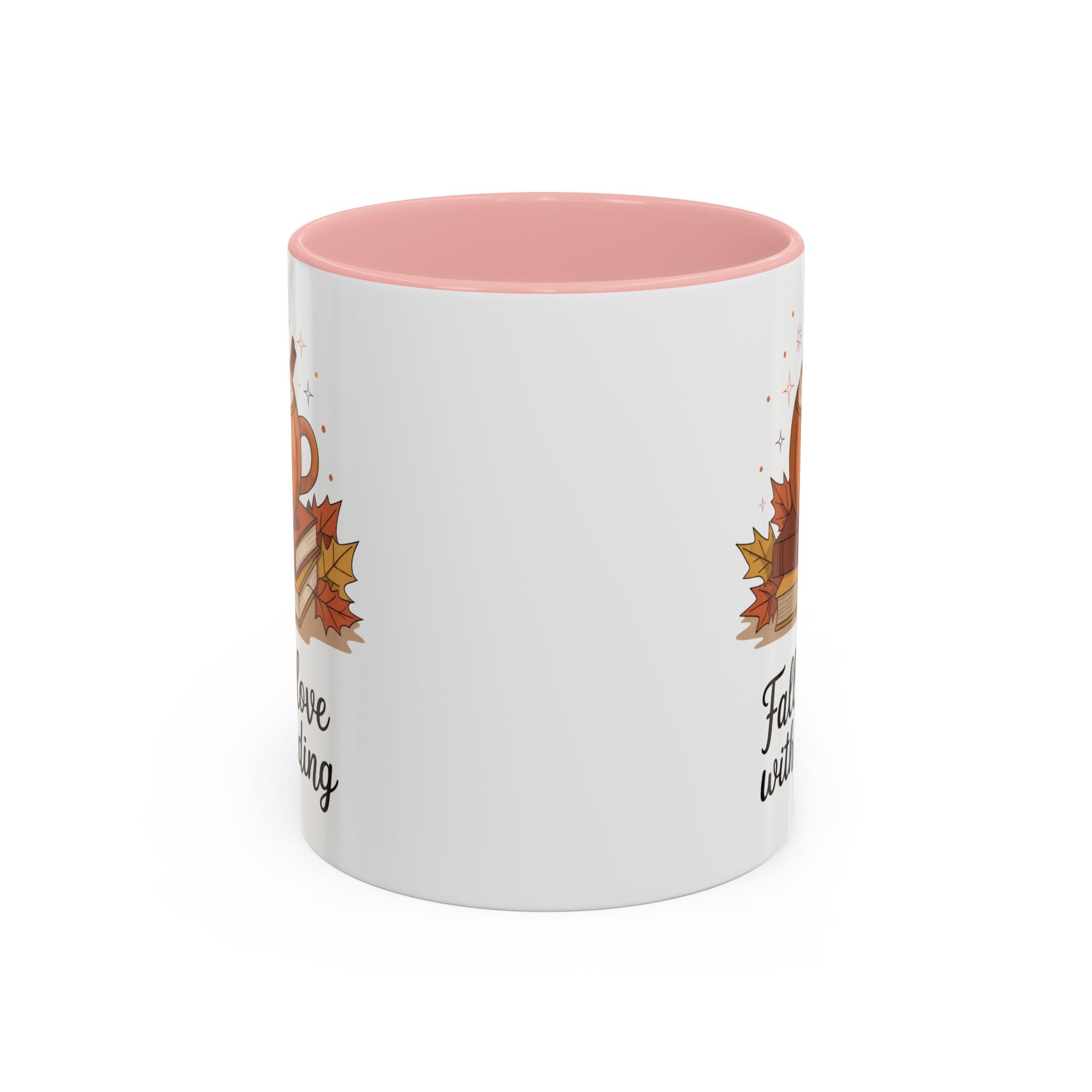Fall-Themed Coffee Mug for Book Lovers