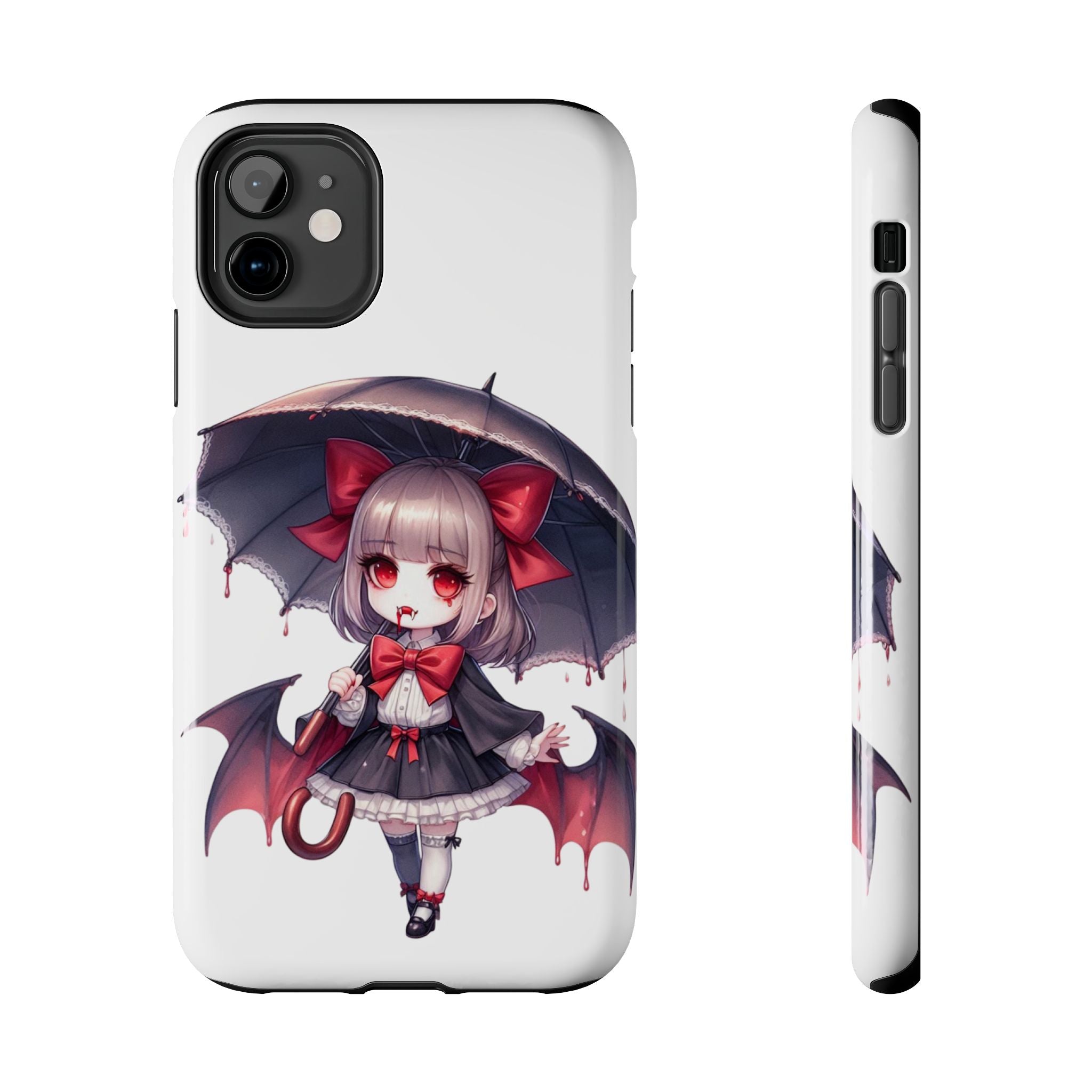 vampire girl horror art Tough Phone Cases