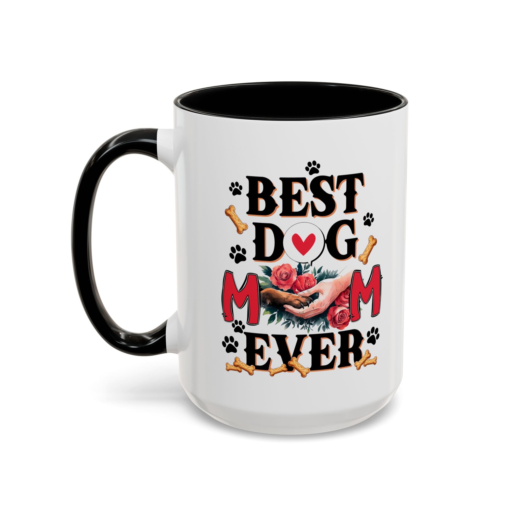 Best Dog Mom Ever Coffee Mug - Perfect Gift for Dog Lovers, Pet Moms, Animal Lovers, Dog-Themed Kitchen Decor, Best Friend Gift