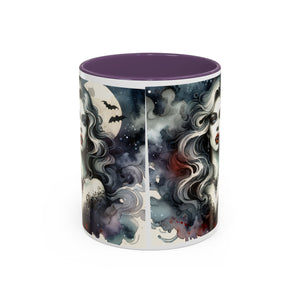 Gothic vampire Elegance Coffee Mug,  Halloween Decor, Dark Art Mug, Spooky Homeware