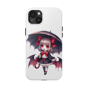 vampire girl horror art Tough Phone Cases