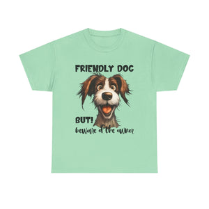Friendly Dog Unisex Tee - Perfect for Pet Lovers, Gifts for Dog Owners, Casual Wear, Birthday Gifts, Dog-Themed Apparel
