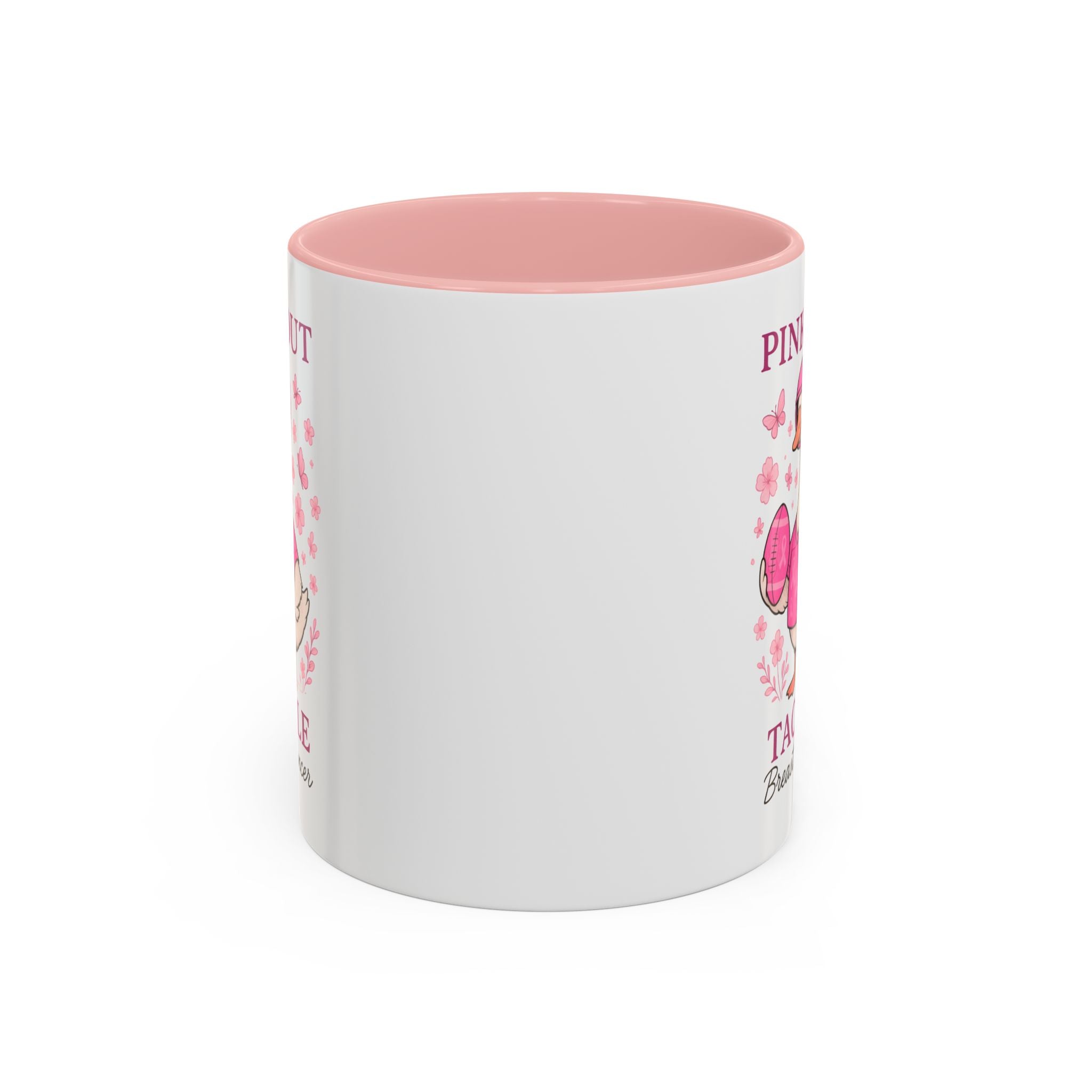 Breast Cancer Awareness Coffee Mug, Pink Out Tackle Duck Design, Supportive Gift for Fighters & Survivors, Cheerful Office Decor, [...]