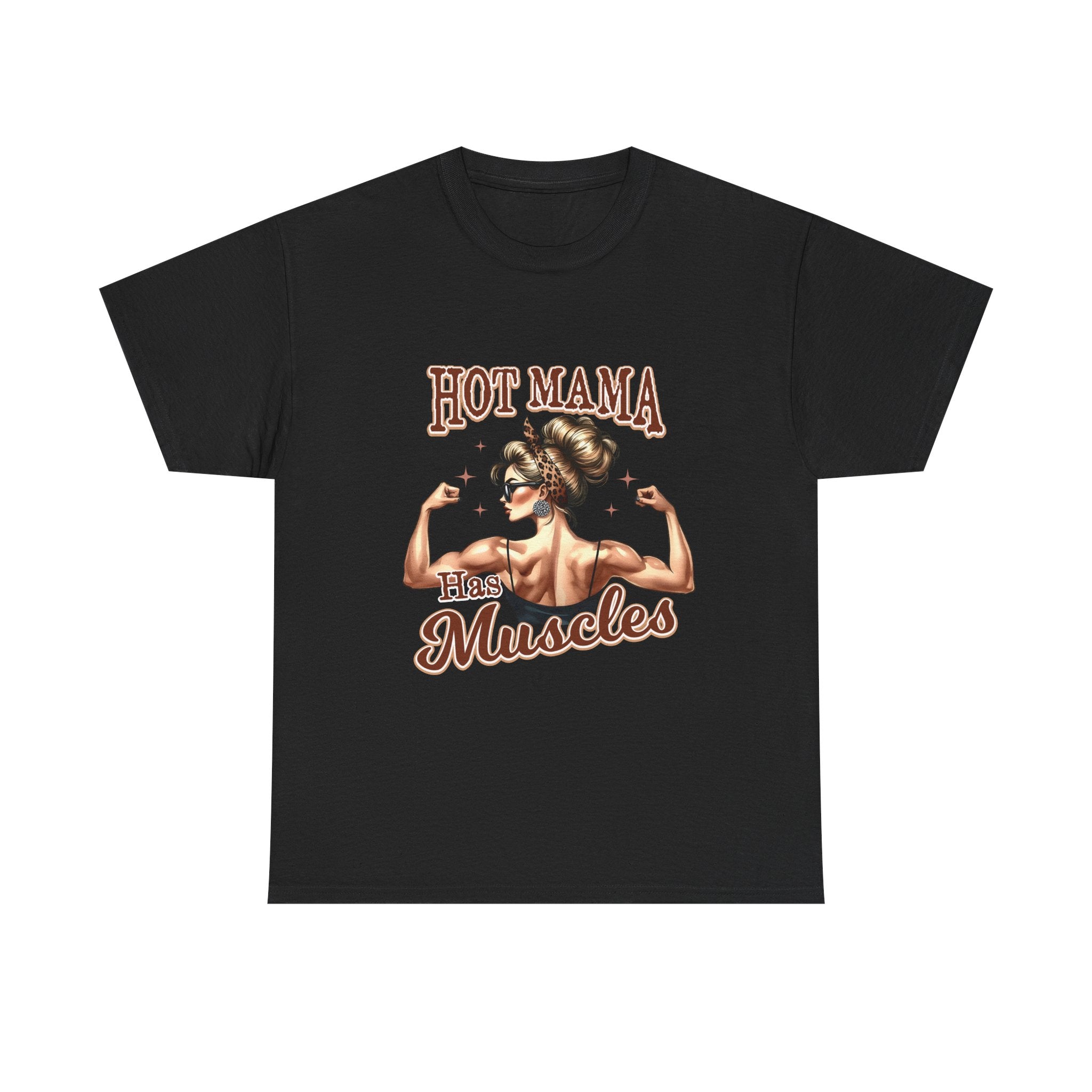 Muscle Mama Tee: Empowering Unisex Cotton Shirt, Gift for Moms, Fitness Lovers, Workout Apparel, Birthday, Mother's Day