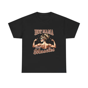 Muscle Mama Tee: Empowering Unisex Cotton Shirt, Gift for Moms, Fitness Lovers, Workout Apparel, Birthday, Mother's Day