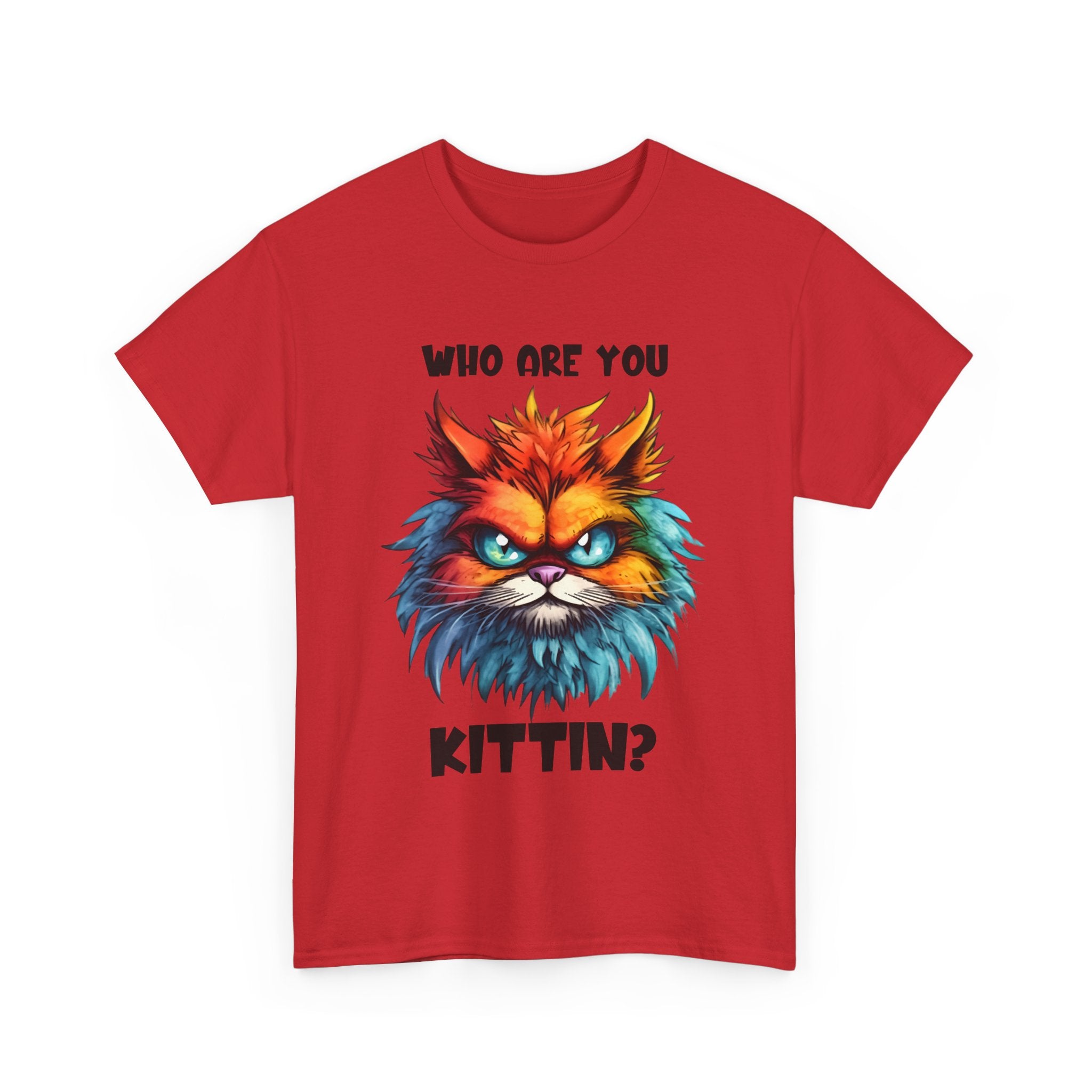 sarcasm  Cat Tee - Who Are You Kittin? Shirt, Funny Cat T-Shirt, Pet Lover Gift, Animal Lover Apparel, Birthday Gift Idea