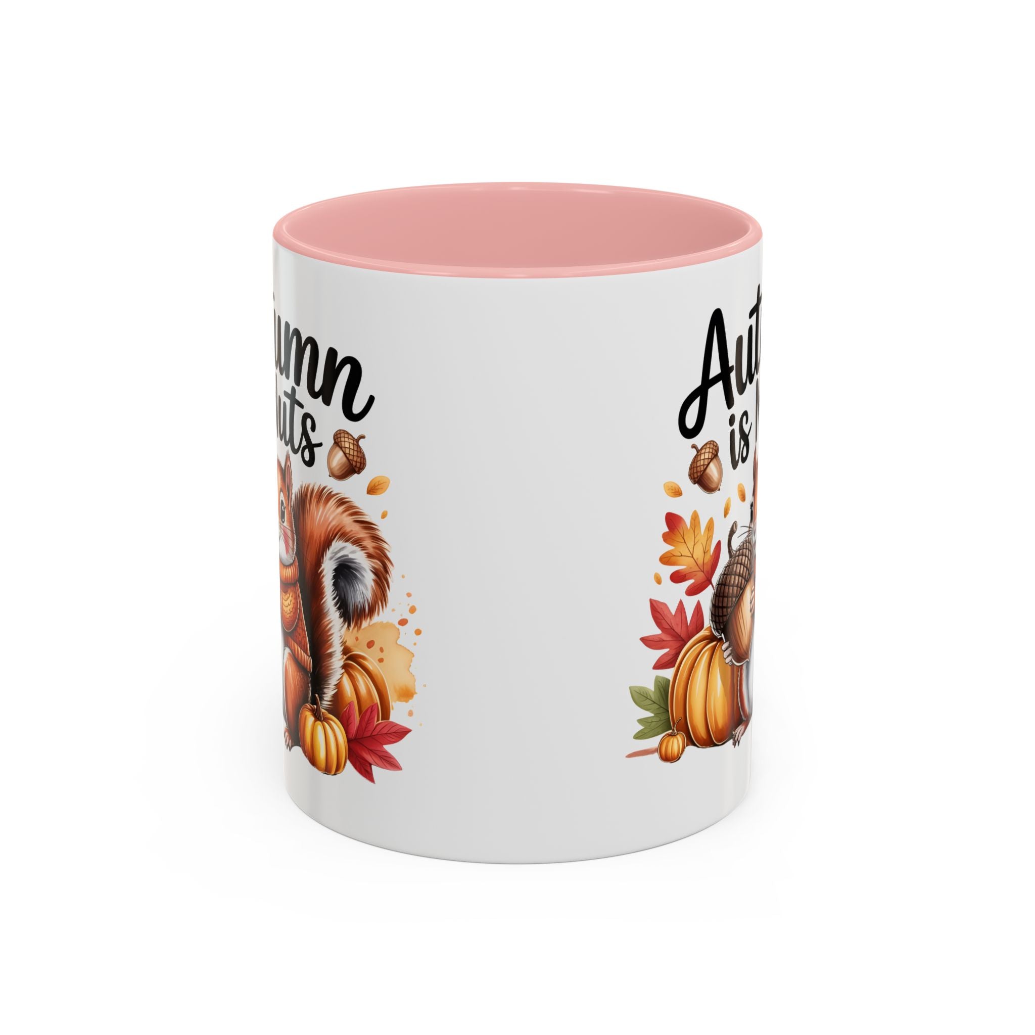 Autumn is nuts  Accent Coffee Mug - Perfect for Fall Celebrations nature and animal lovers