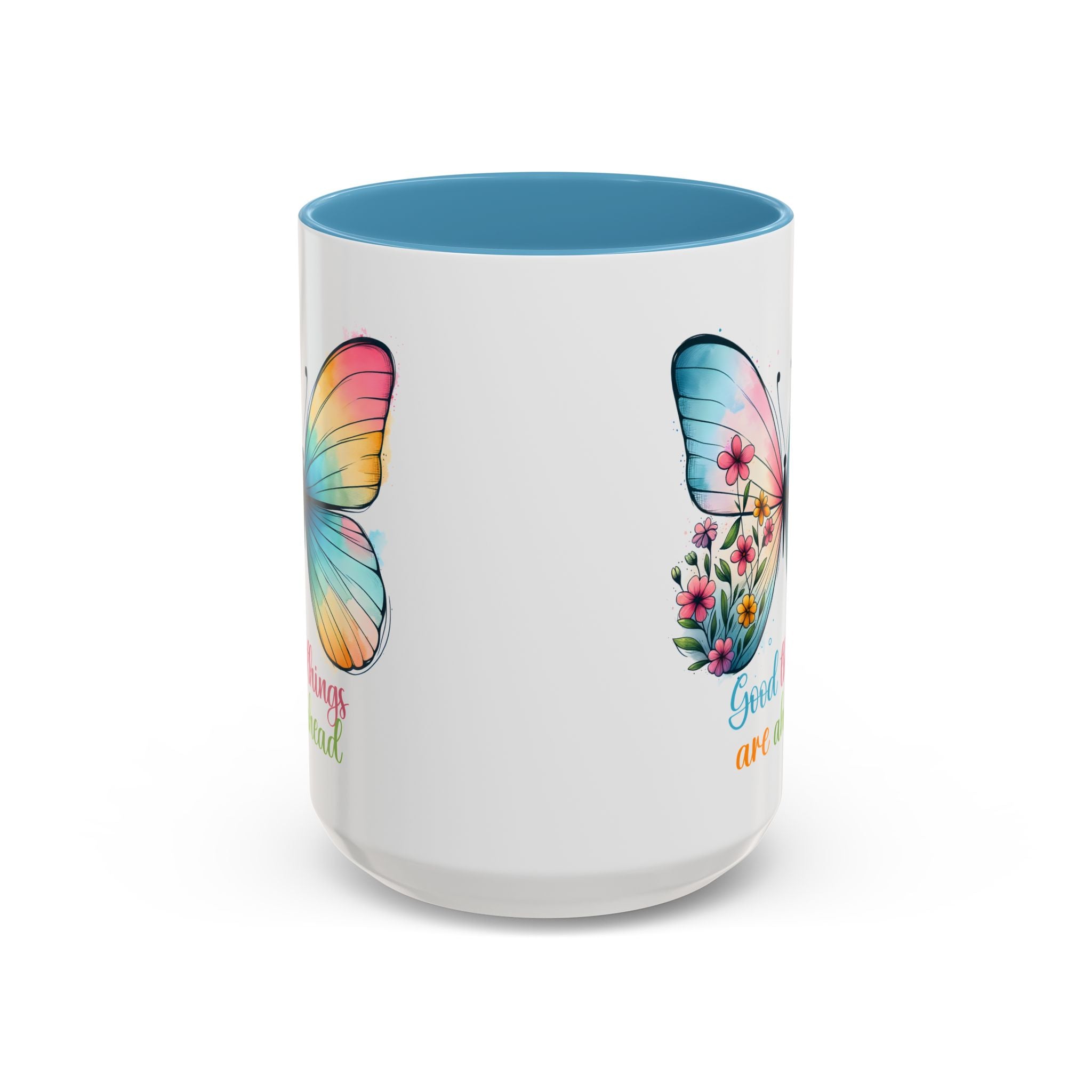 Inspirational Butterfly Coffee Mug positive vibe mental health