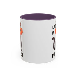 Purrfect Cat Accent Coffee Mug, Cat Lover Gift, Funny Drinkware, Cute Kitchen Accessory, Pet Owner Mug, Unique Gift Idea