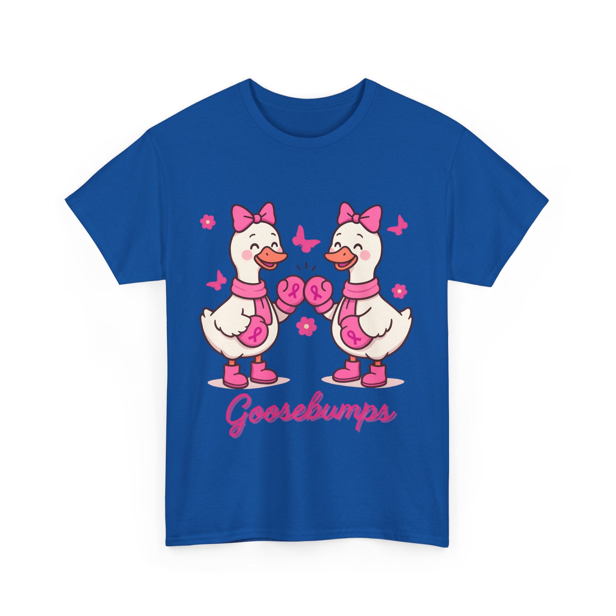 Cancer awareness Goosebumps Unisex Cotton Tee for Animal Lovers, Gift for Friends, Casual Wear,