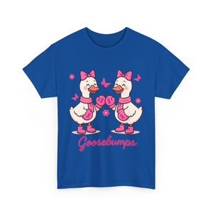 Cancer awareness Goosebumps Unisex Cotton Tee for Animal Lovers, Gift for Friends, Casual Wear,