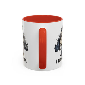 Dog Lover's Accent Coffee Mug - I Woof You, Pet Gift, Animal Lover Cup, Dog Mom Mug, Cute Dog Design, Fun Coffee Cup
