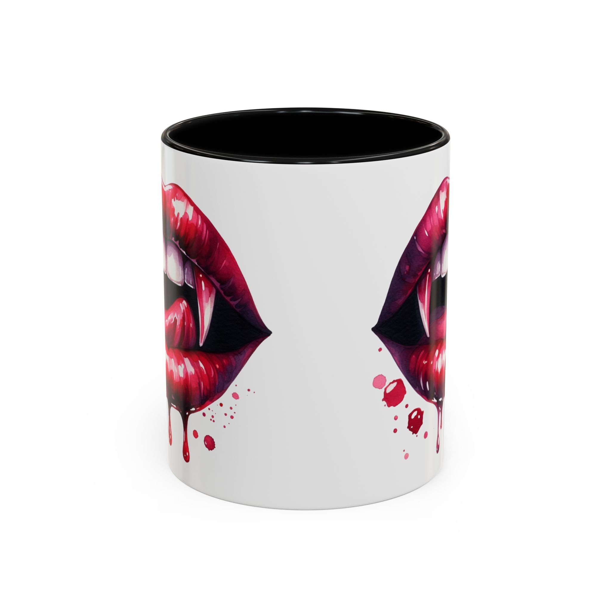 Gothic Vampire Teeth Coffee Mug – Perfect for Halloween, Spooky Occasions, Gift for Horror Lovers, Unique Accent Cup