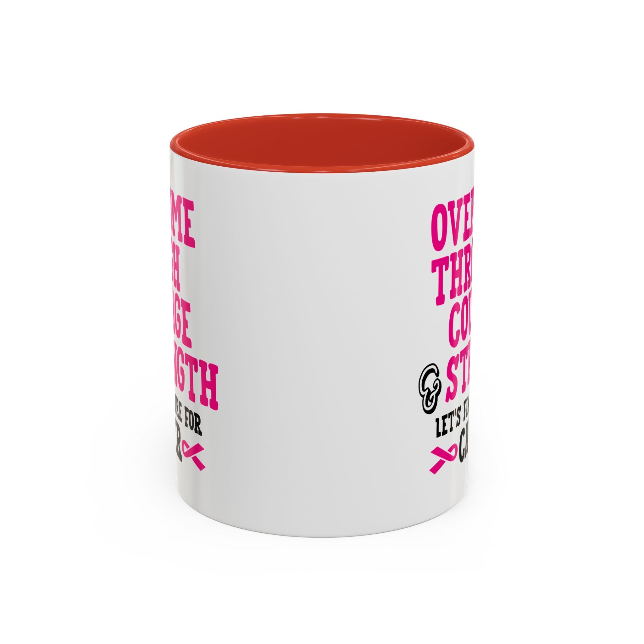 Inspirational Coffee Mug for Cancer Awareness, Gift for Supporters, Fundraising Mug for Breast Cancer, Motivational, 11oz, 15oz