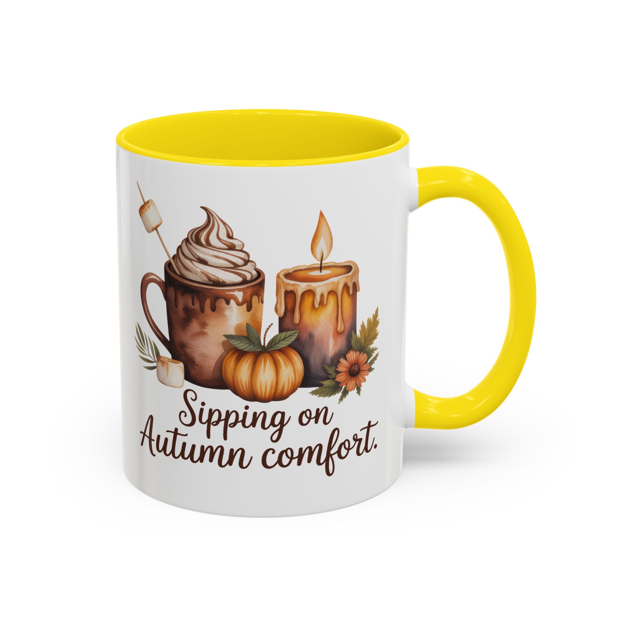 Autumn Comfort Coffee Mug - Sipping on Cozy Vibes nature lovers cup