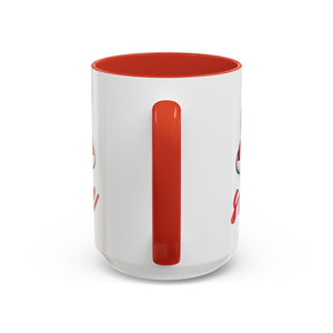 Smiling Heart Accent Coffee Mug - 11oz & 15oz | Cute Gift for Friends & Family