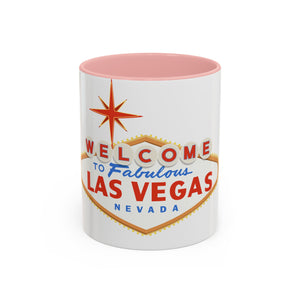 Las vegas sign Accent Coffee Mug (11, 15oz) by the x m world
