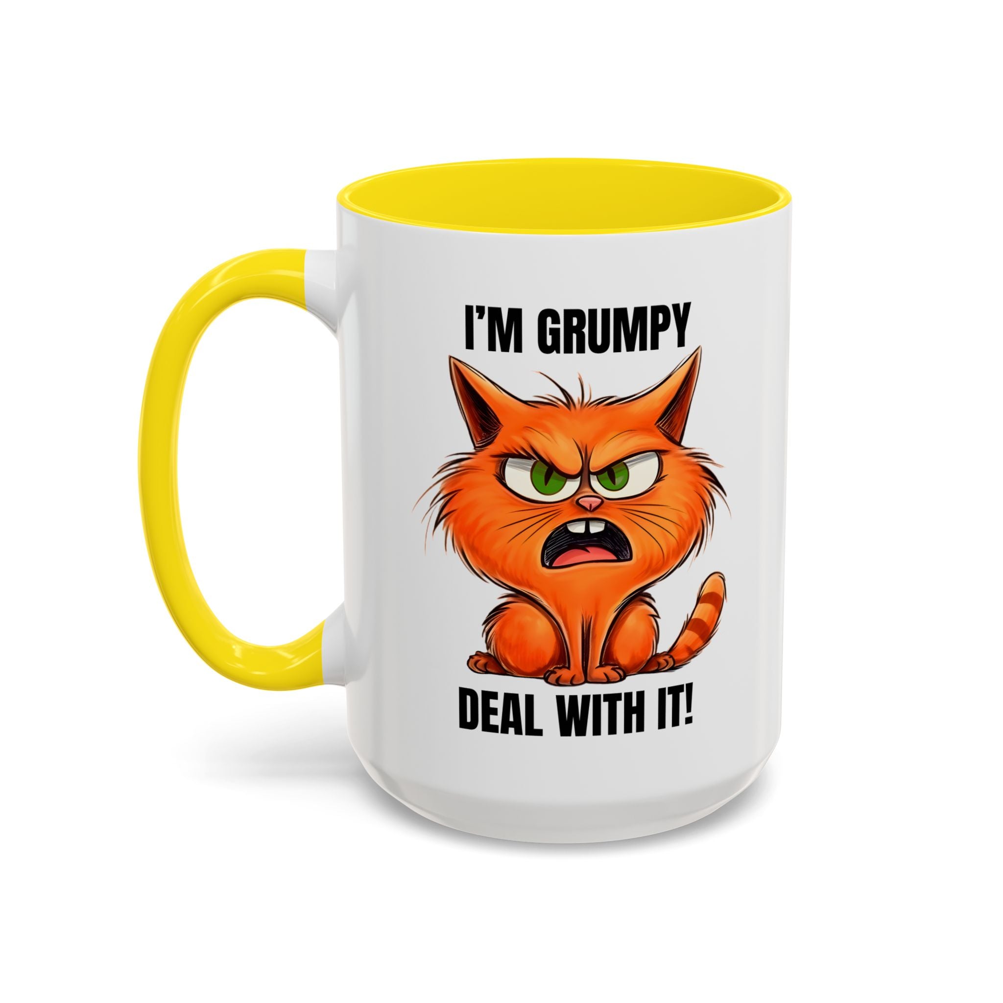 Grumpy Cat Coffee Mug, Funny Cat Mug, Gift for Cat Lovers, Office Coffee Cup, Humor Mug, 11oz 15oz