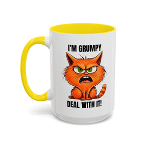 Grumpy Cat Coffee Mug, Funny Cat Mug, Gift for Cat Lovers, Office Coffee Cup, Humor Mug, 11oz 15oz