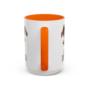 Dog Dad Accent Coffee Mug - Fun Gift for Dog Lovers, Pet Fathers, Father's Day, Birthday, Coffee Lovers