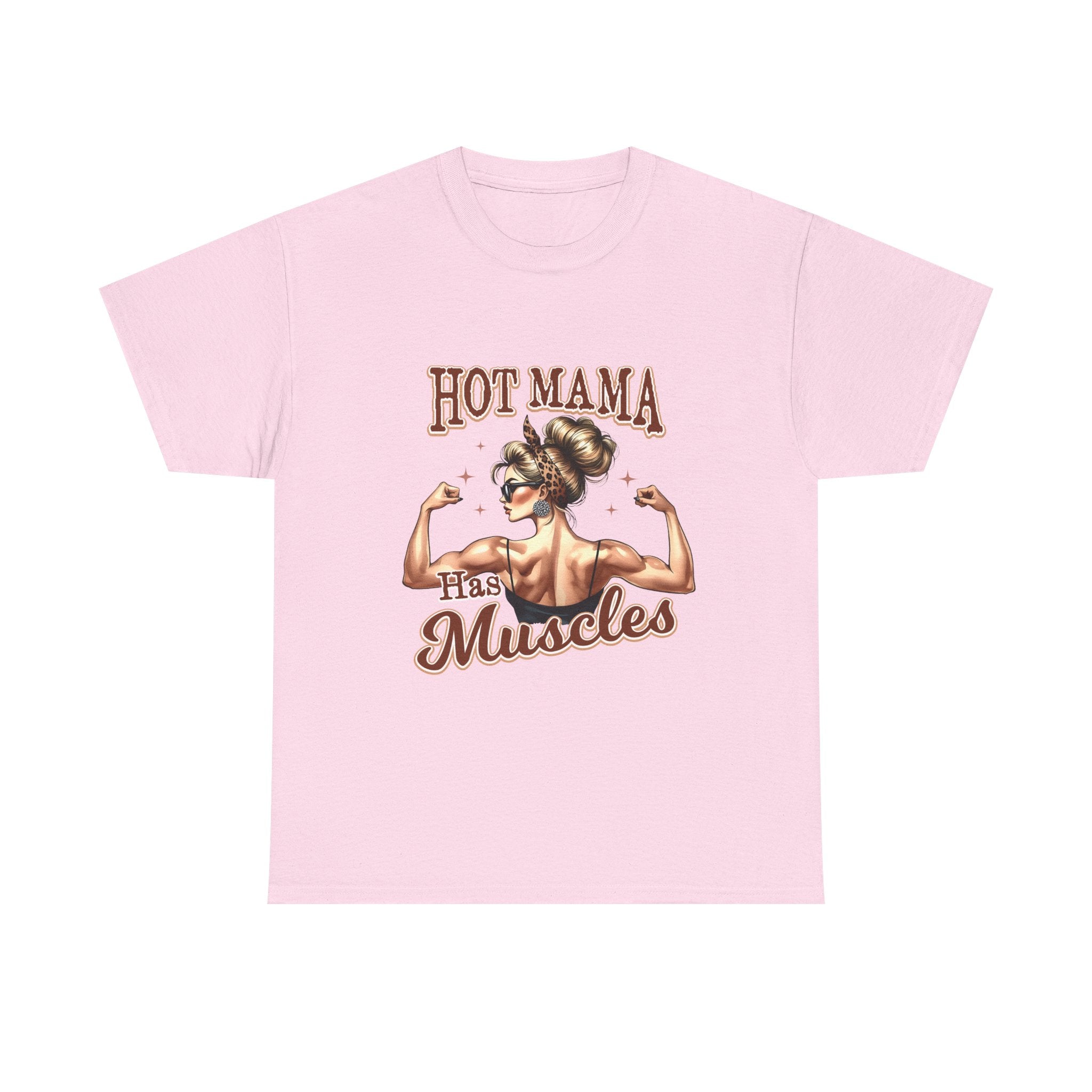 Muscle Mama Tee: Empowering Unisex Cotton Shirt, Gift for Moms, Fitness Lovers, Workout Apparel, Birthday, Mother's Day