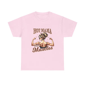 Muscle Mama Tee: Empowering Unisex Cotton Shirt, Gift for Moms, Fitness Lovers, Workout Apparel, Birthday, Mother's Day