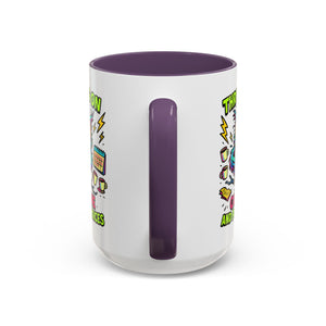 Thriving on Caffeine Mug | Funny Owl Coffee Cup | Gift for Coffee Lovers | Cute Kitchen Decor | Birthday, Holiday Gift