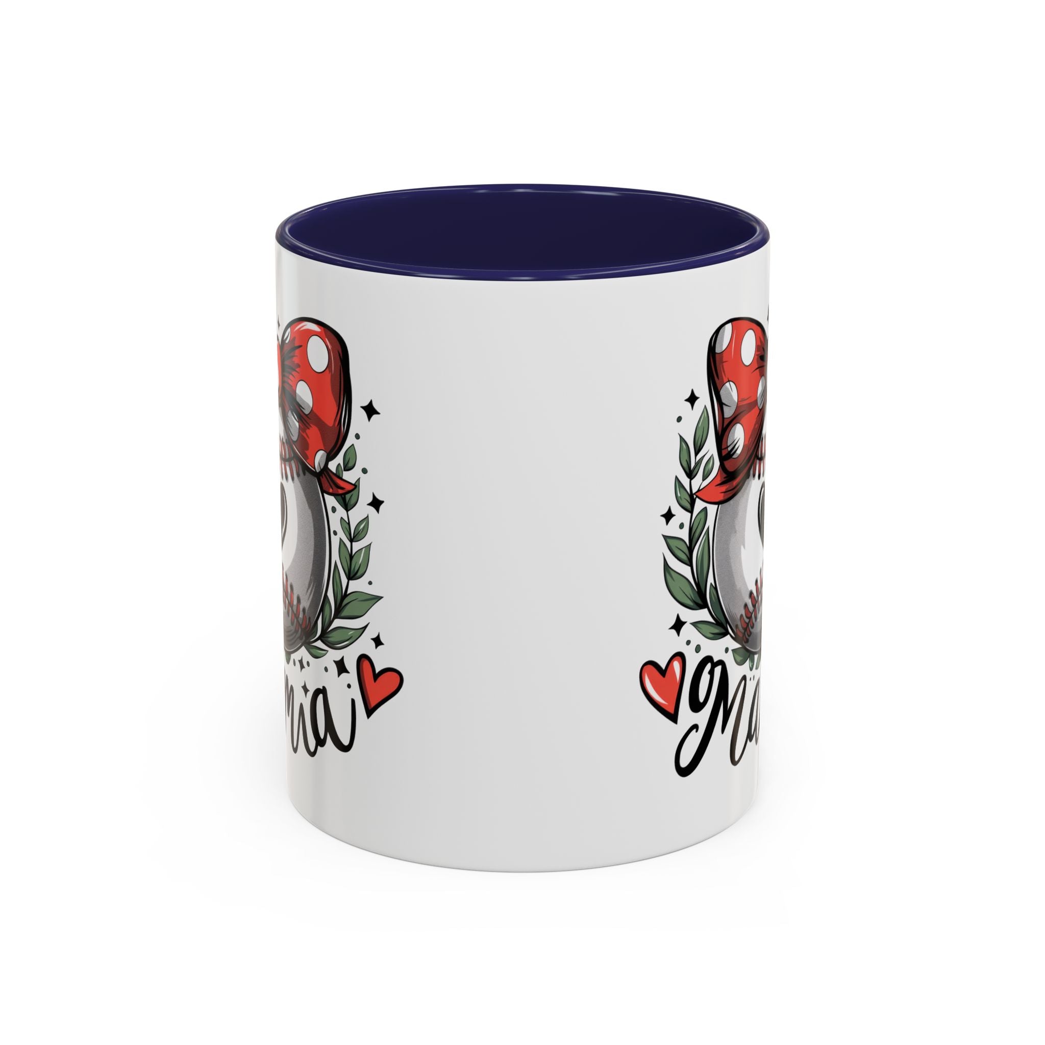 Mama's Accent Coffee Mug | Baseball & Heart Design | Gift for Mom, Mother's Day, Birthday, Coffee Lovers, Baseball Fans