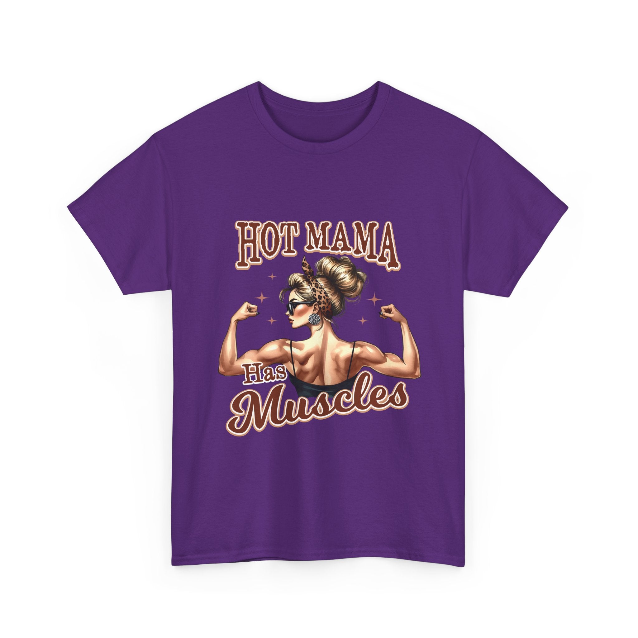 Muscle Mama Tee: Empowering Unisex Cotton Shirt, Gift for Moms, Fitness Lovers, Workout Apparel, Birthday, Mother's Day