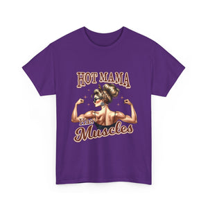 Muscle Mama Tee: Empowering Unisex Cotton Shirt, Gift for Moms, Fitness Lovers, Workout Apparel, Birthday, Mother's Day