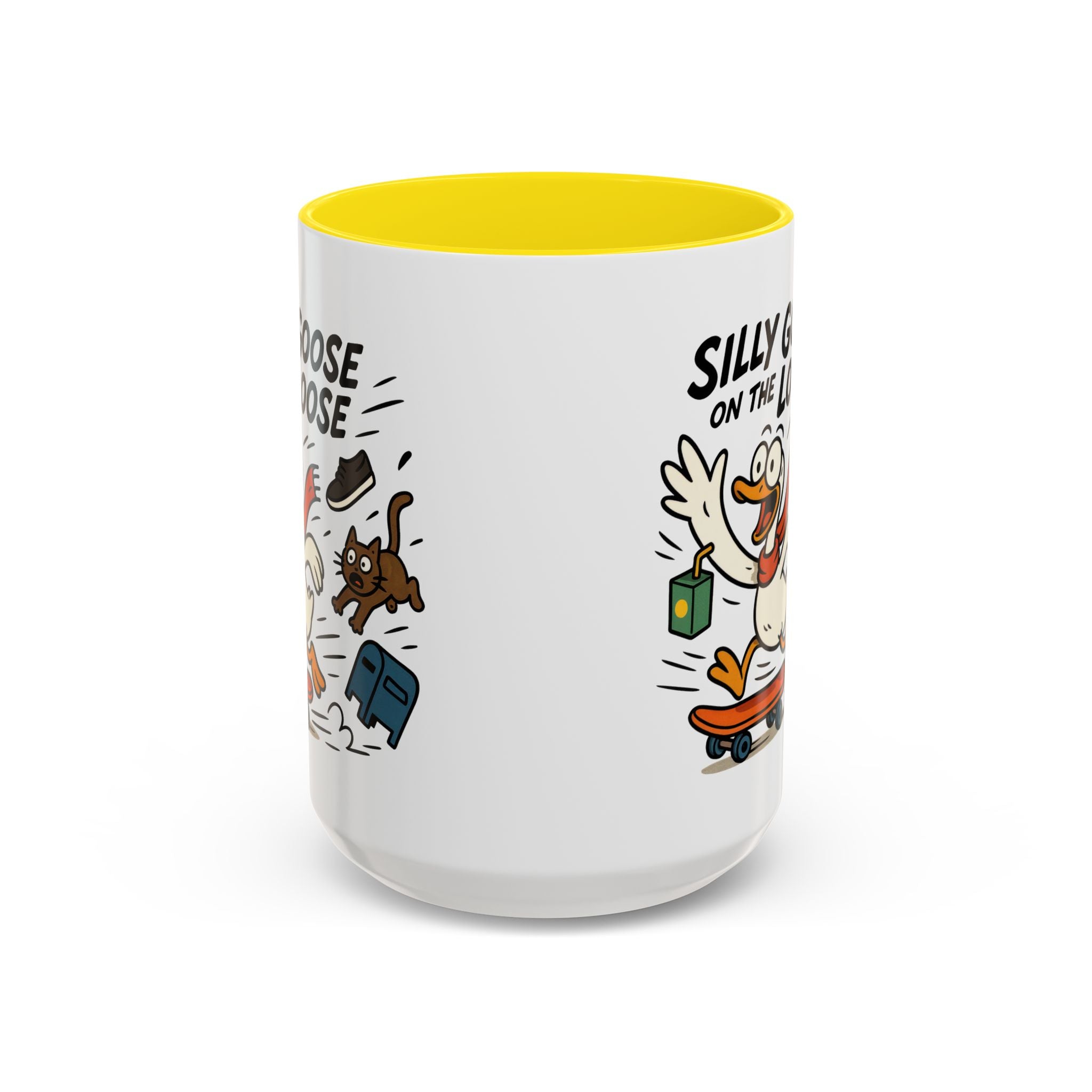Silly Goose Coffee Mug - Fun Gift for Animal Lovers, Quirky Desk Decor, Inspirational Drinkware, Home & Office Tea Cups