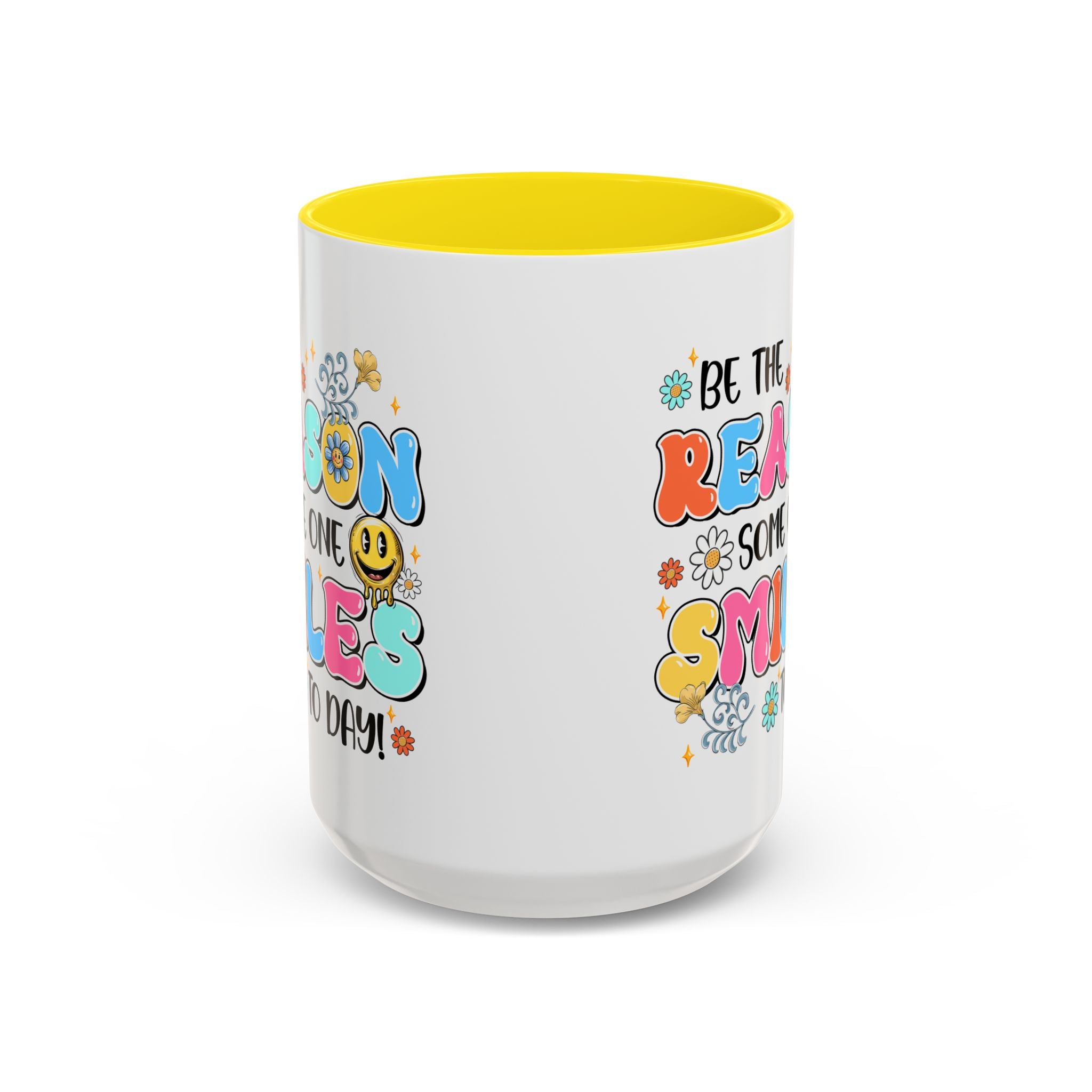 Colorful Inspirational Coffee Mug – Be the Reason Some One Smiles!