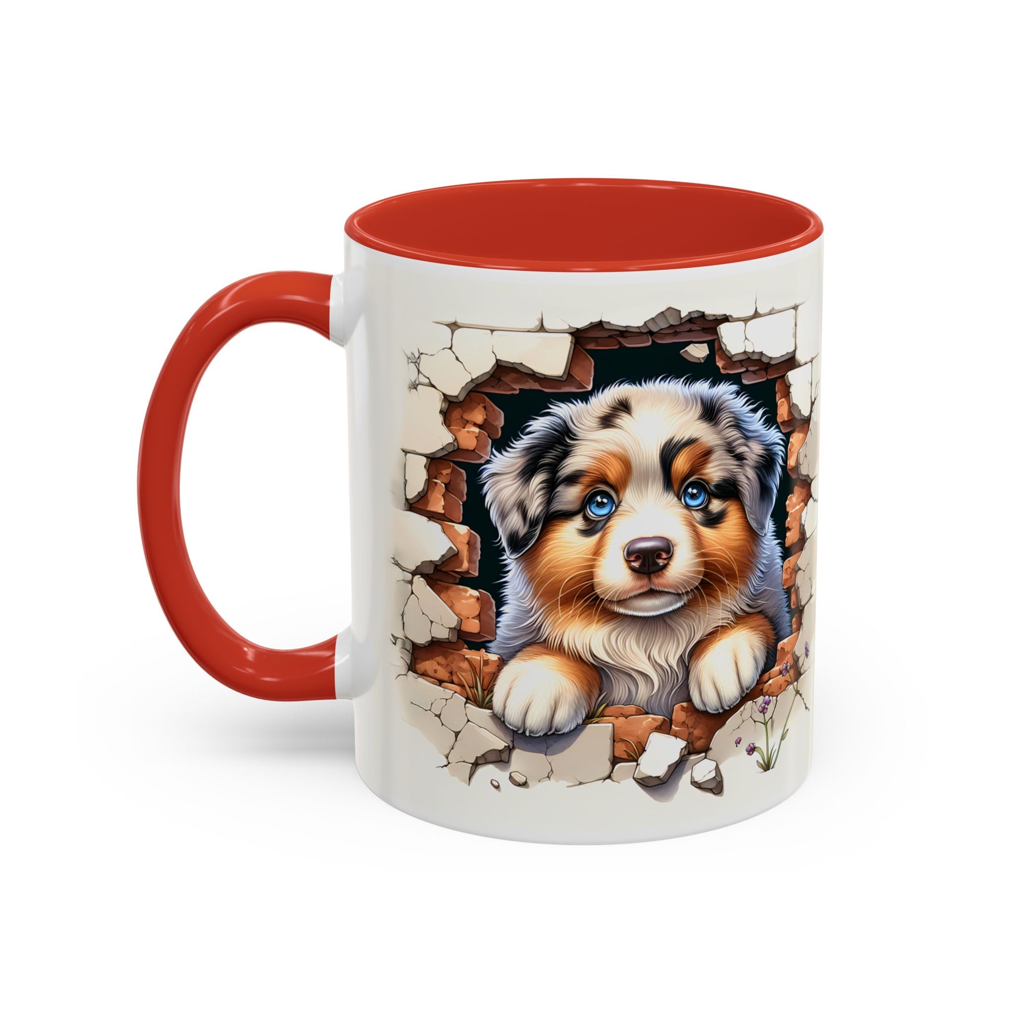 Cute Puppy Accent Coffee Mug - Perfect Gift for Dog Lovers, Unique Pet Lover Mug, Mother’s Day, Birthday, Home Decor