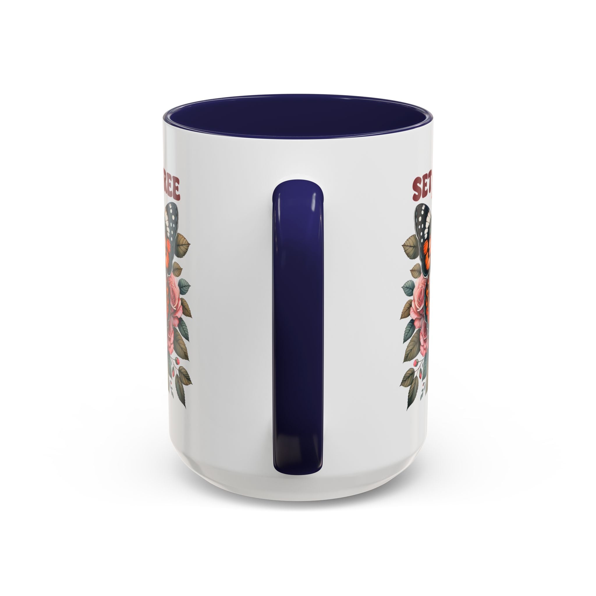Butterfly Inspiring Coffee Mug - Set Yourself Free positive vibe mental health freedom