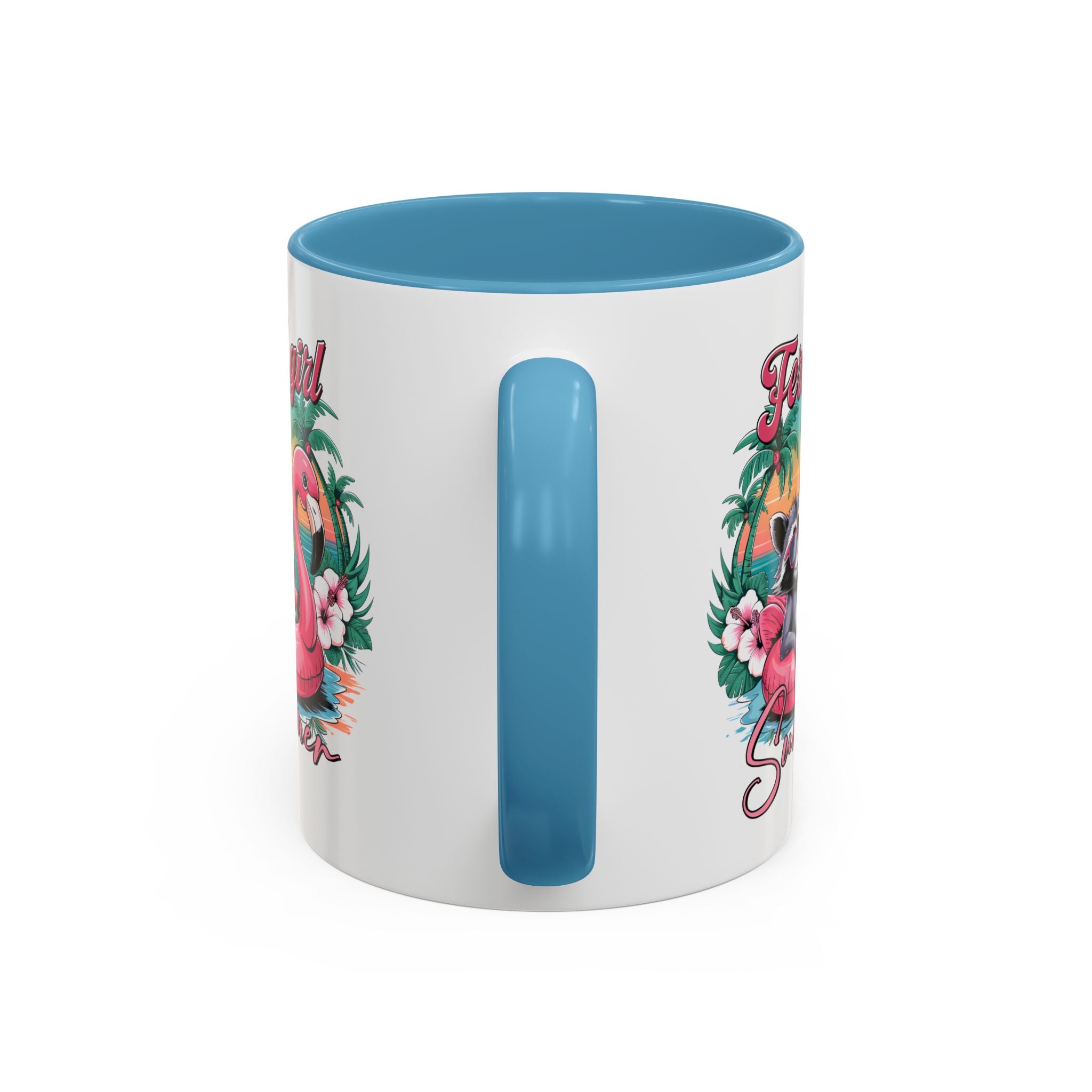 Feral Girl Summer Coffee Mug - Accent Design for Animal Lovers