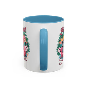 Feral Girl Summer Coffee Mug - Accent Design for Animal Lovers