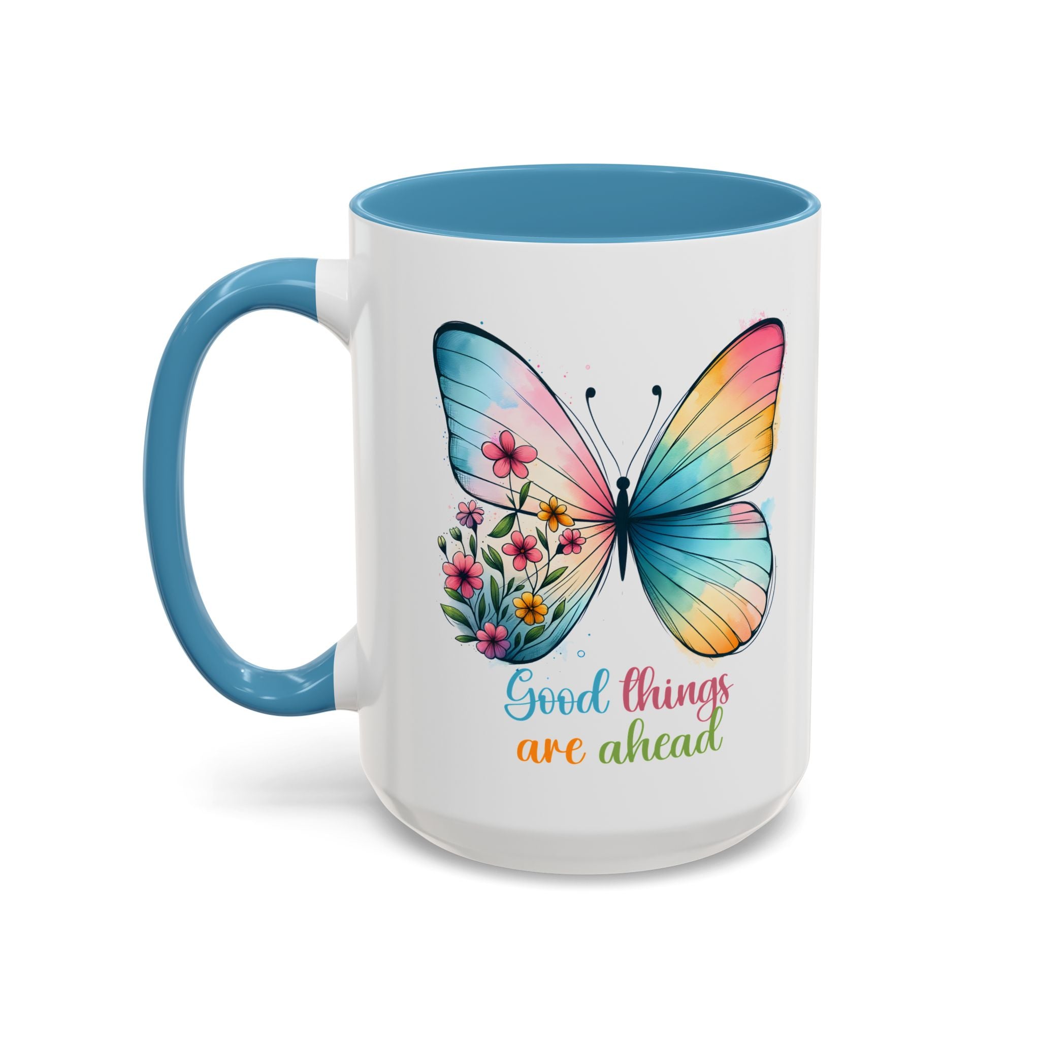 Inspirational Butterfly Coffee Mug positive vibe mental health