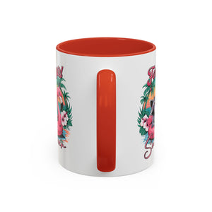 Feral Girl Summer Coffee Mug - Accent Design for Animal Lovers