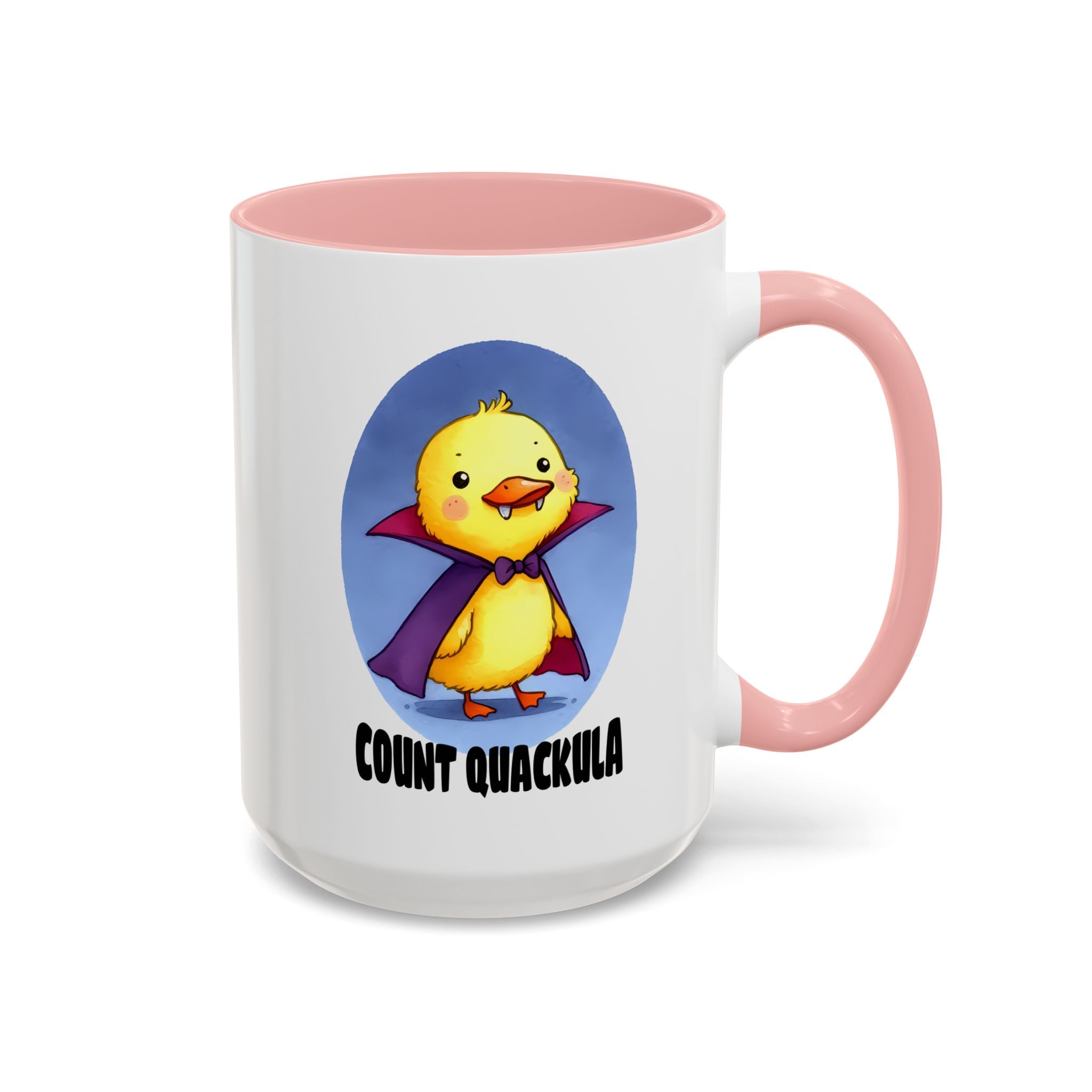 Cute Count Quackula Accent Coffee Mug - Adorable Gift for Coffee Lovers, Halloween Decor, Chick Collectors, Quirky Kitchen