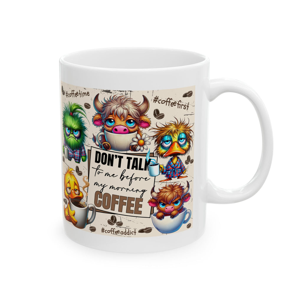 funny sarcasm Coffee Mug, Cartoon Characters, Cute Animal Design, Gift for Coffee Lovers, Fun Kitchen Decor, #coffee
