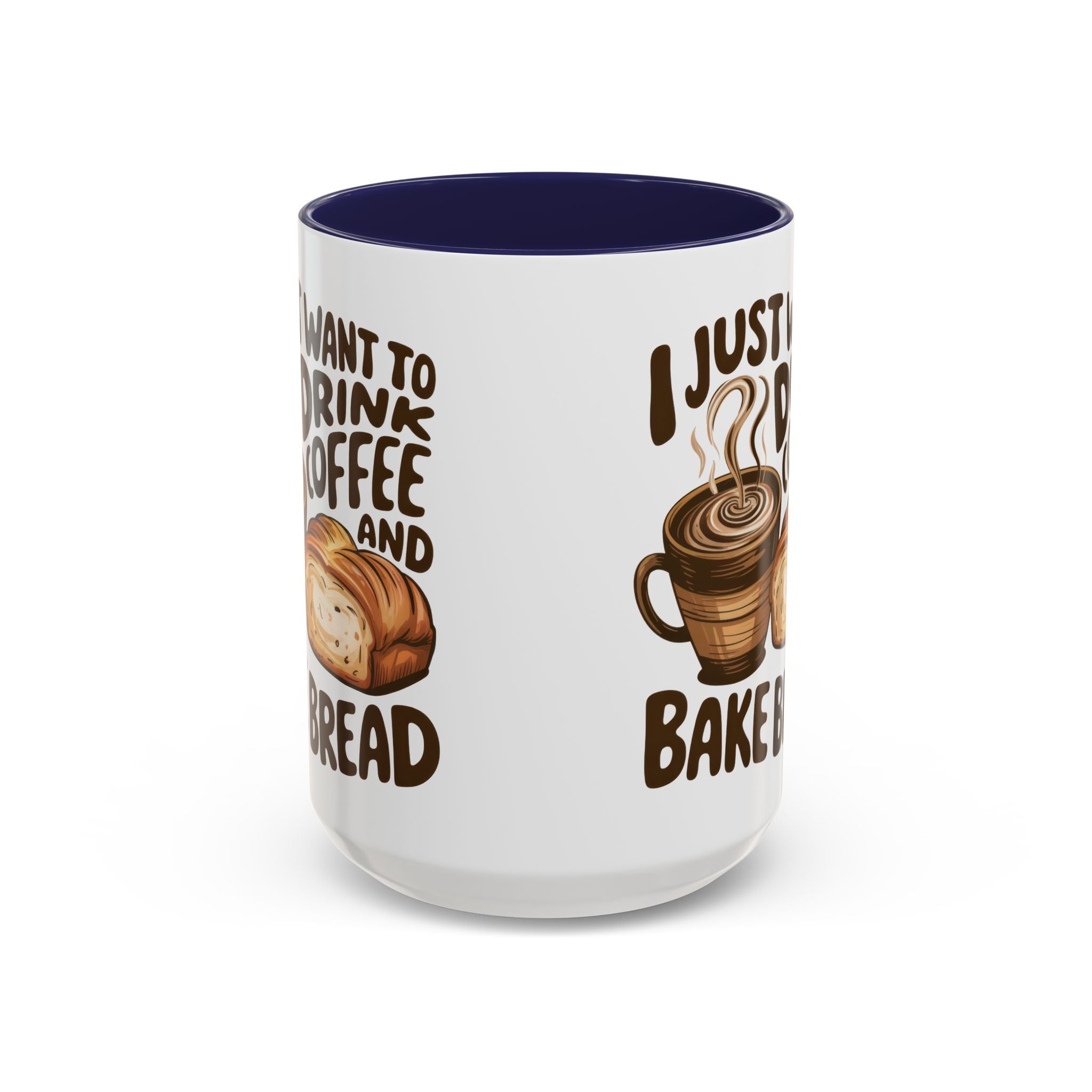 Cute Coffee & Bread Mug - Ideal for Baking Enthusiasts kitchen fun cozy