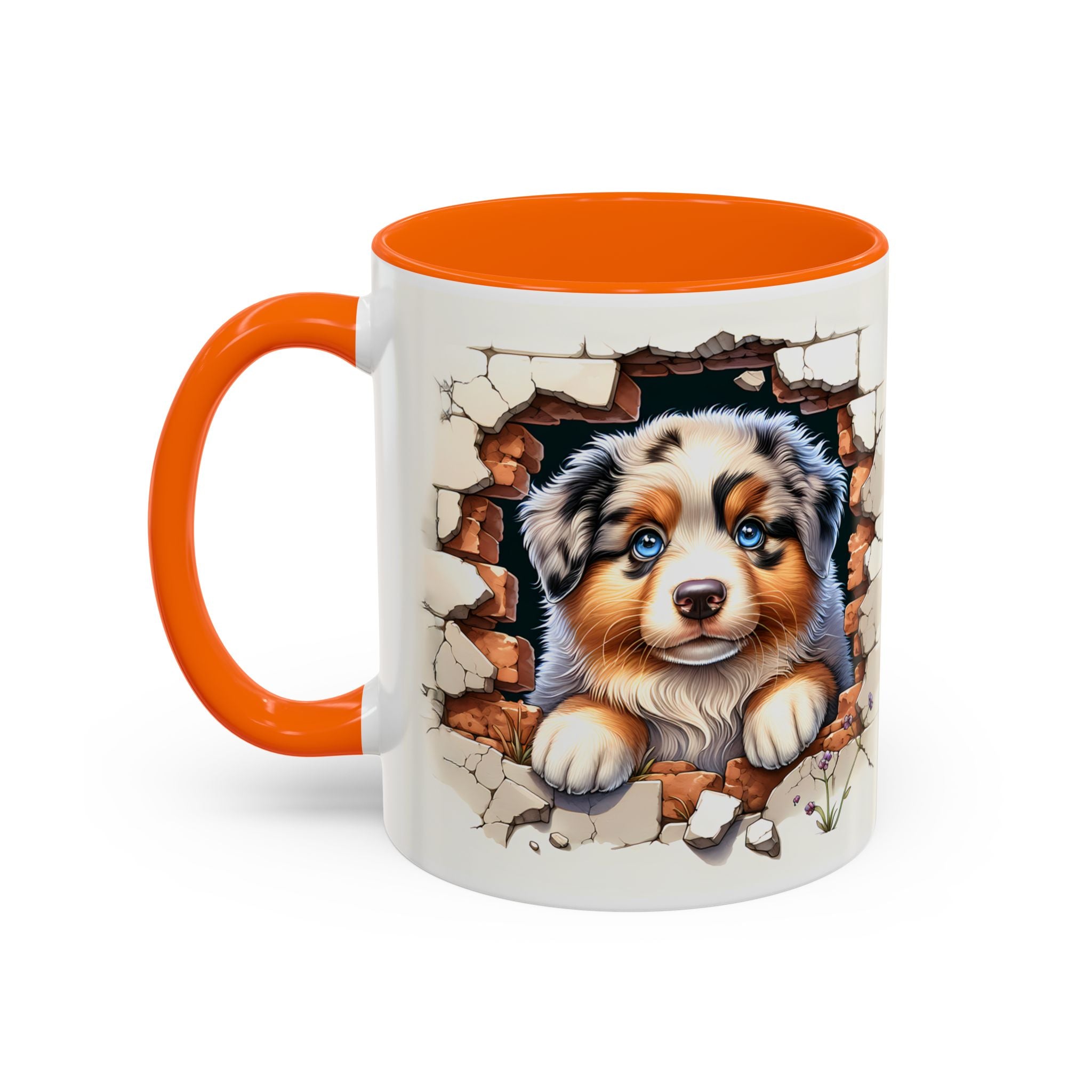 Cute Puppy Accent Coffee Mug - Perfect Gift for Dog Lovers, Unique Pet Lover Mug, Mother’s Day, Birthday, Home Decor