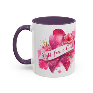 Inspirational Breast Cancer Awareness Coffee Mug - Fight for a Cure, Support Cancer Survivors, Gifts for Her, Pink Ribbon Design, [...]